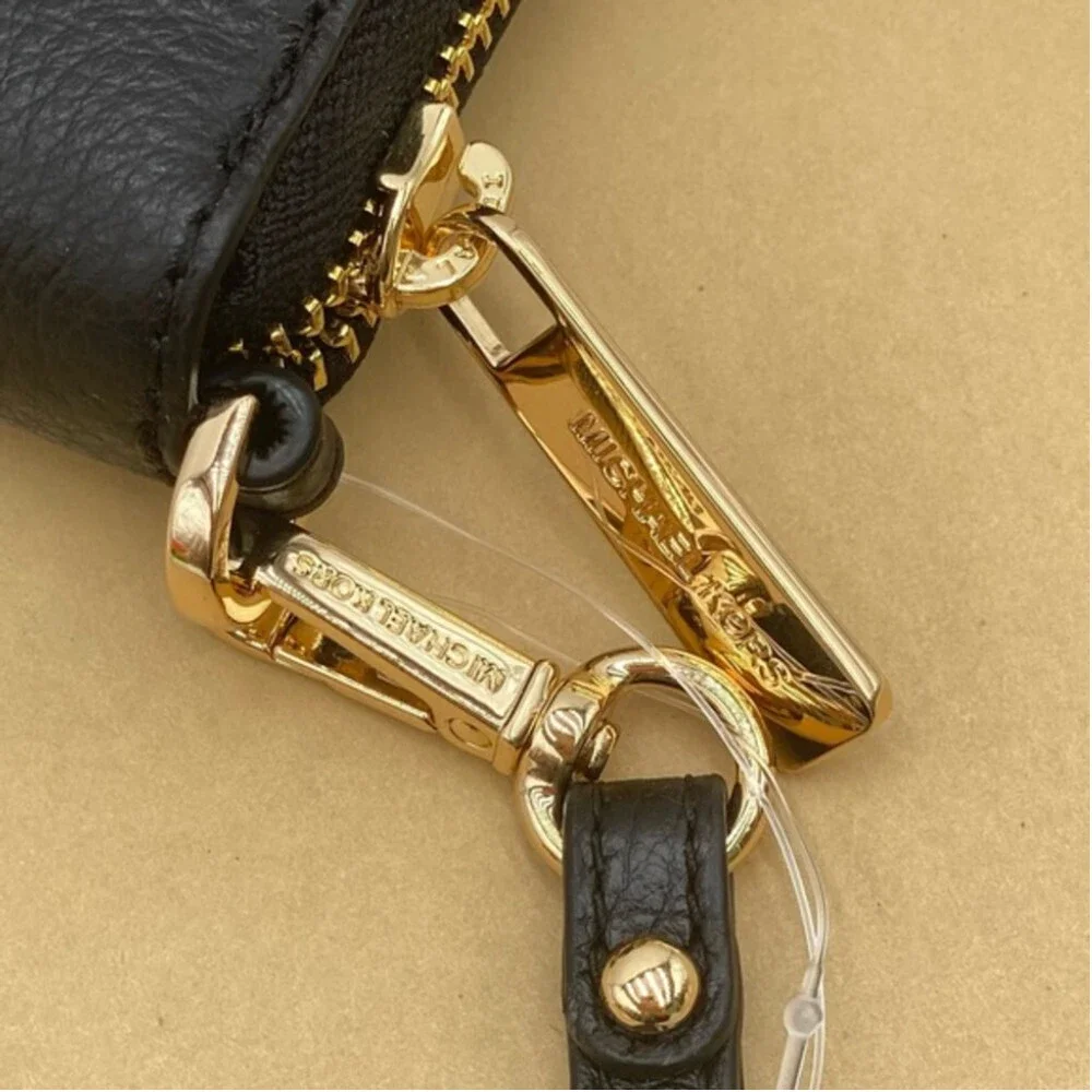 Michael Kors Jet Set Travel Wallet Phone Case Wristlet Black
